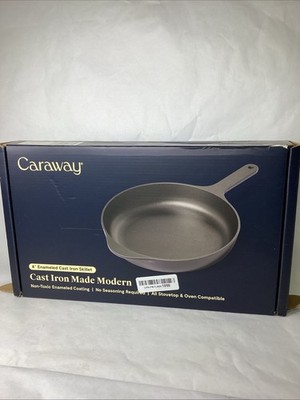 Caraway Cast Iron Skillet - 8 Enameled Cast Iron Pan (Brand New )