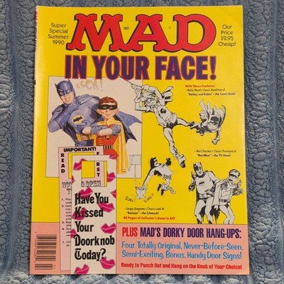 MAD Super Special Special Issue Summer 1990 ''MAD In Your Face!'' Poster