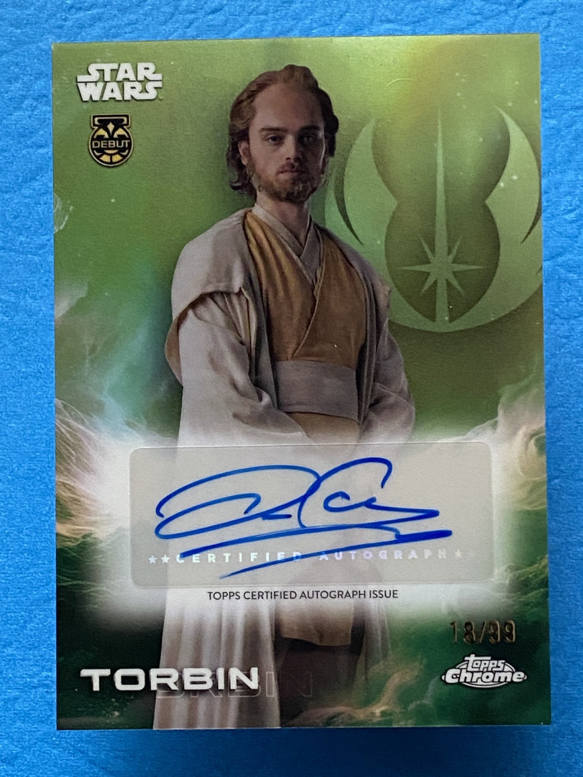 Torbin 2025 Topps Chrome Star Wars Autographs Kashyyyk Green /99 #A-DCC