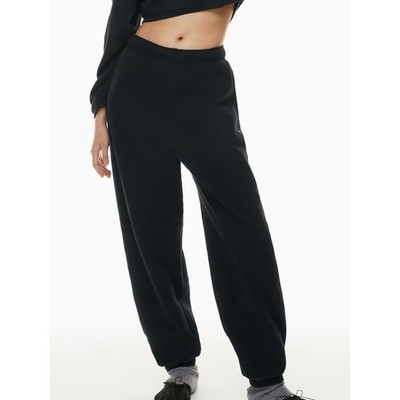 TNA Aritzia Sweatfleece Cozy Fleece Mega Fit Black Sweatpants