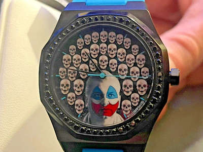 William David Automatic Watch 1ct Black Diamond -GWG Rare Custom Art Series
