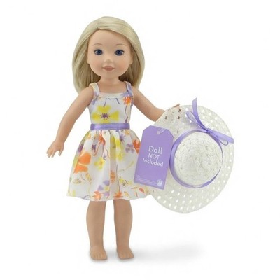 Emily Rose 14'' Doll fits 14-inch dolls, White, Yellow, Purple, Orange 