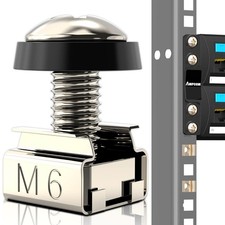 100 Set M6x16mm Cage Nuts for Rack Mount Server Cabinet Router Switch