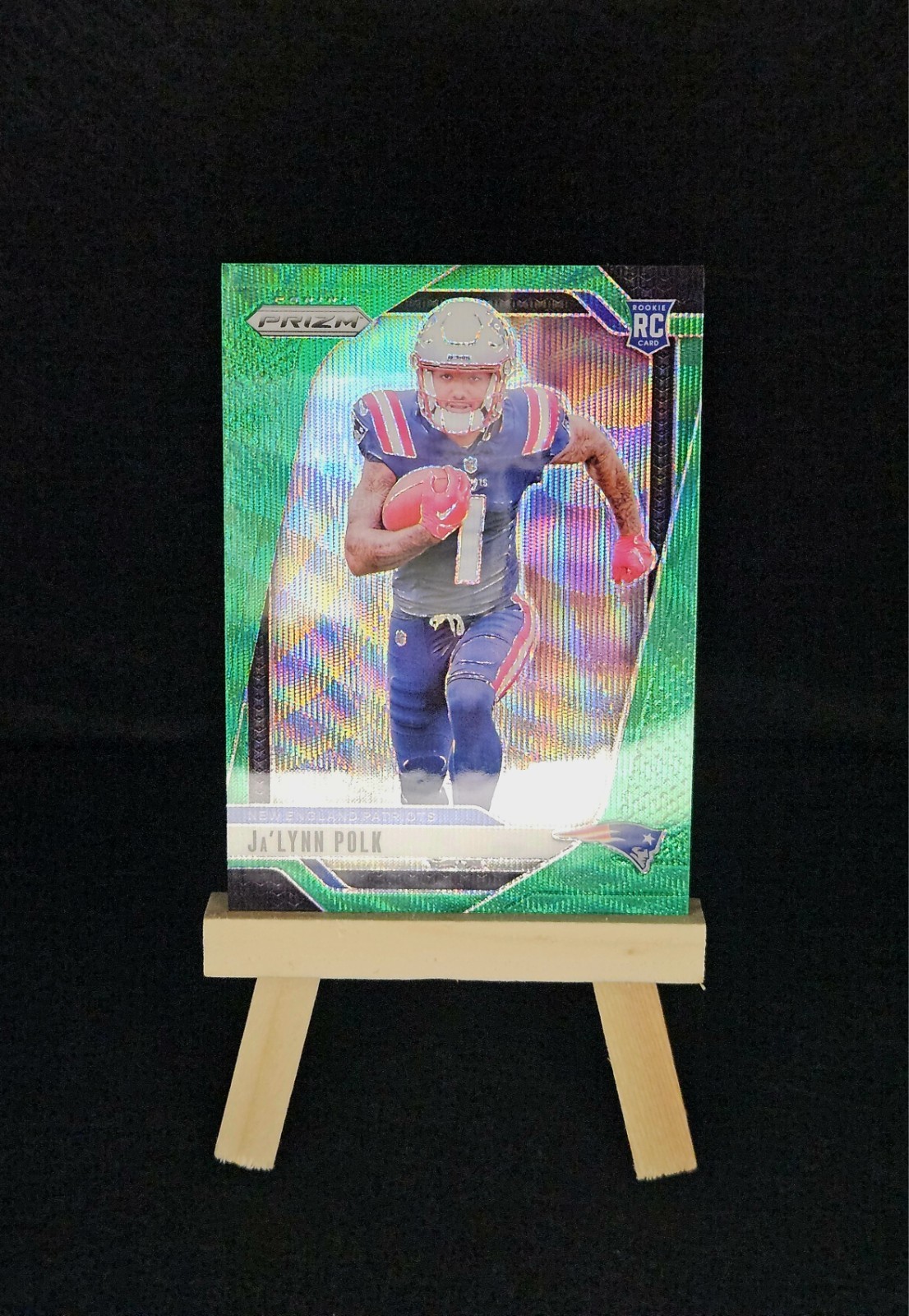 2024 Panini Prizm - Rookies Ja'Lynn Polk #339 Green Wave Prizm (RC)