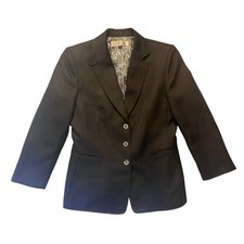 Tahari Arthur S. Levine sz 8 Classic Black Women Career Blazer Jacket