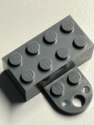 3 Stck. Lego Dark Bluish Gray Magnet Brick, Modified 2 x 4 Sealed Base 74188c01
