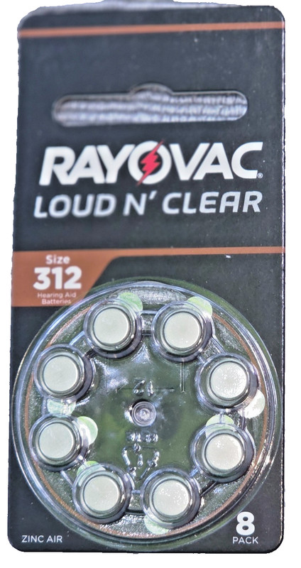 Rayovac Size 312 Extra Advanced Hearing Batteries - 80 Batteries