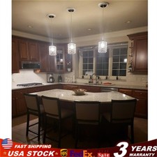 3 Pack Modern Pendant Light Hanging Ceiling Lighting Kitchen Island Lamp Fixture