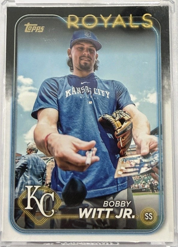 2024 Topps S1 Bobby Witt Jr. 254 Golden Mirror Image Variation Signing Autos SSP