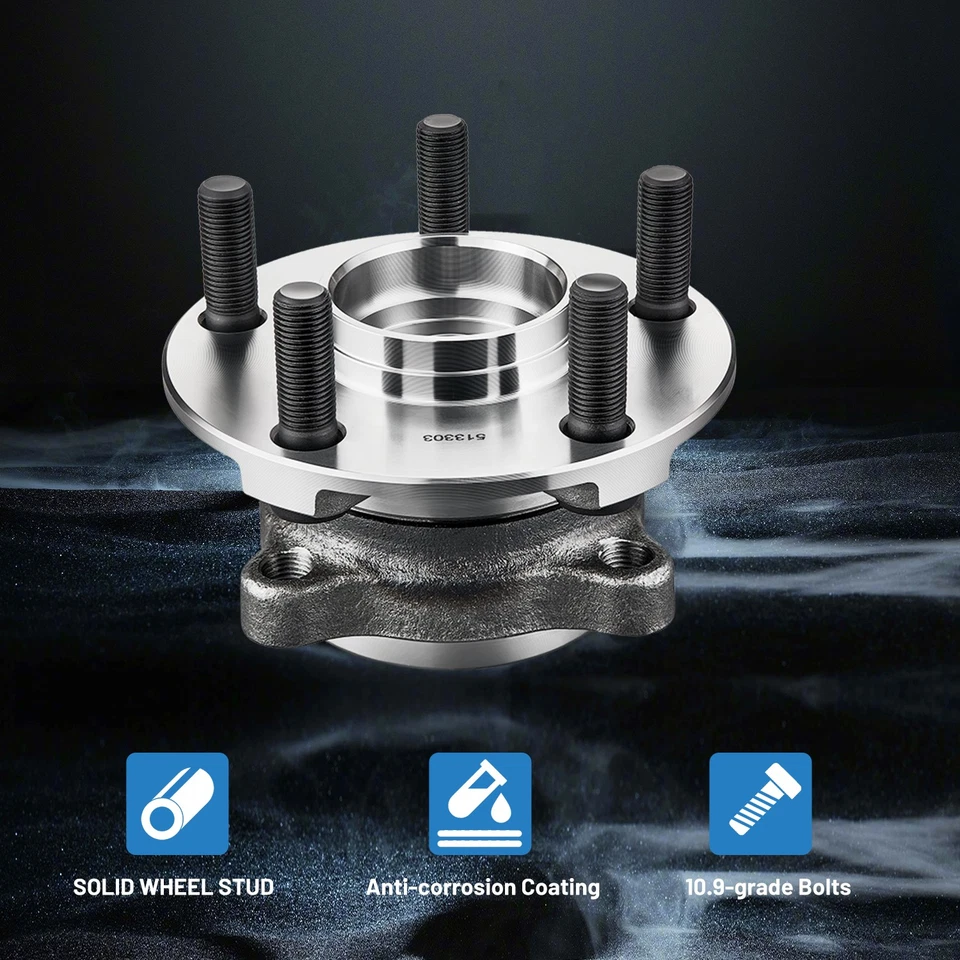 4X Front & Rear Wheel Bearing Hubs Assembly for 2008-2013 Subaru Impreza 2.5L - Image 3 of 4