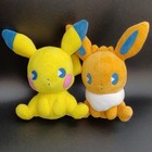 Pokemon Soda Pop Plush Set Eevee & Pikachu- US SELLER — photo 1