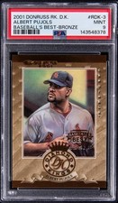 2001 Donruss Rookie Diamond Kings Best Bronze Albert Pujols PSA 9 MINT /999