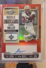 2023 Panini Contenders Optic - Rookie Ticket RPS Autographs Kendre Miller #122 
