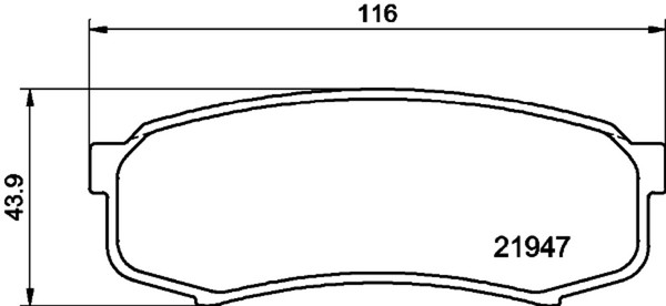 Hella Pagid Bremsbelagsatz Scheibenbremse 8DB 355 016-831 FüR Toyota Land Prado-image