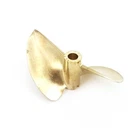 RC Boat Propeller P1.6 70mm 6.35mm 1/4" 2-blades Copper Prop for RC Speed Boat