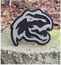 Silver & Black Dodge TRX Logo Hitch Cover Fits 2” Receivers