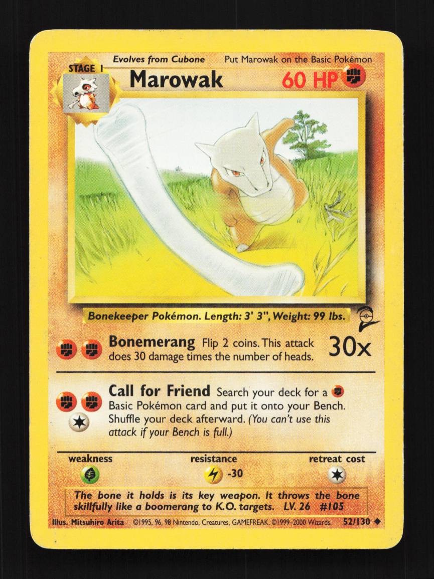 Marowak 39/64 MP Jungle English Pokemon Card TCG