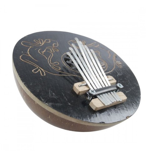 Kalimba / Sanza / Guitare à pouce en Noix de Coco - Foto 2 di 3