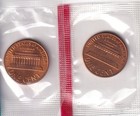 1978 P & D Lincoln Memorial Penny 1c 2Coins Set Mint in Cello #2019 — photo 5