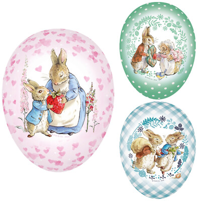 Osterei Pappe Peter Rabbit Ei Füllei Bilderosterei 9 cm Ostern Vintage 8