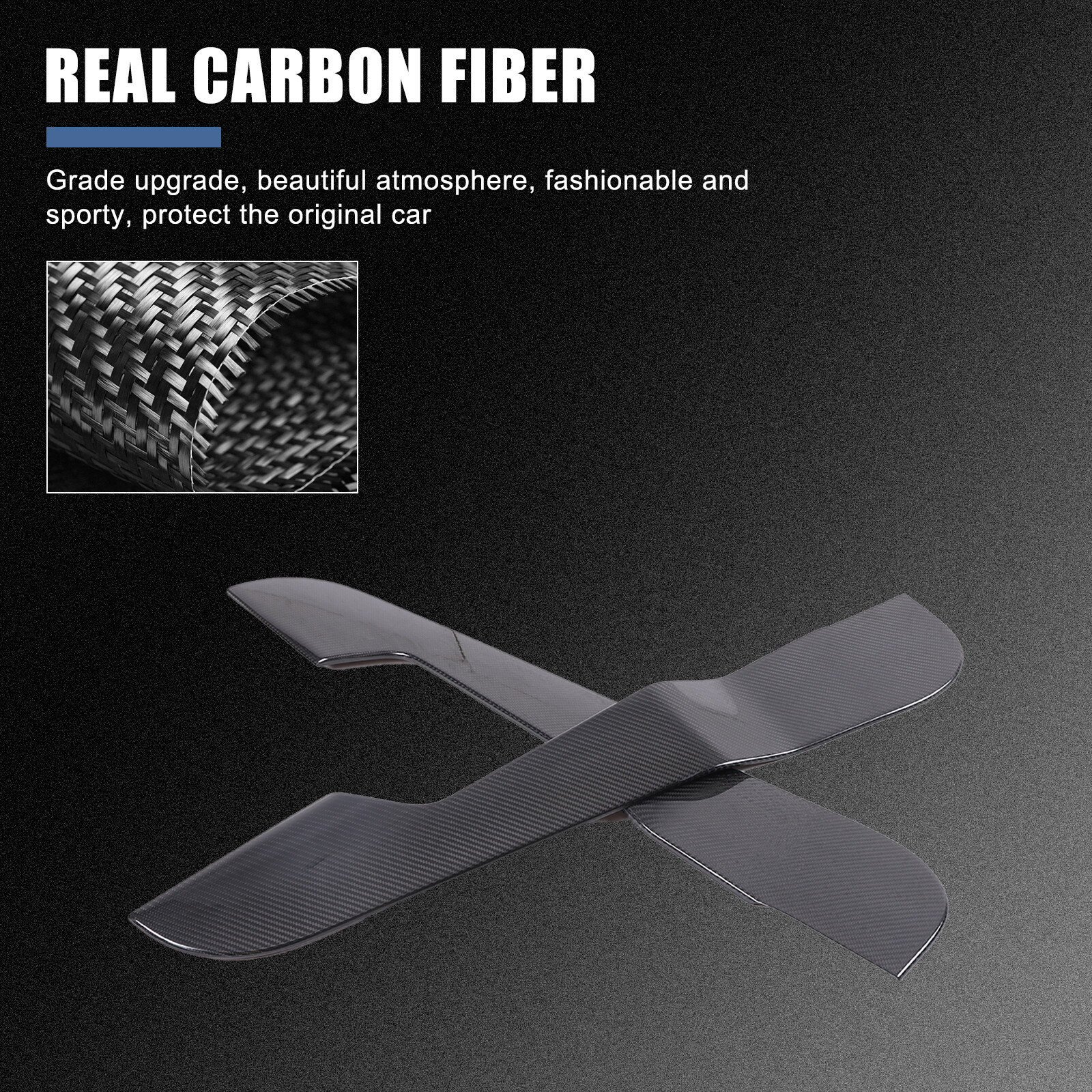Real Carbon Fiber Interior Door Anti-kick Panel Trim For Lotus EMIRA 22-24 US