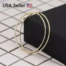 60mm Simple Large Circle Round Big Hoop Earring for Women Fashion Jewelry