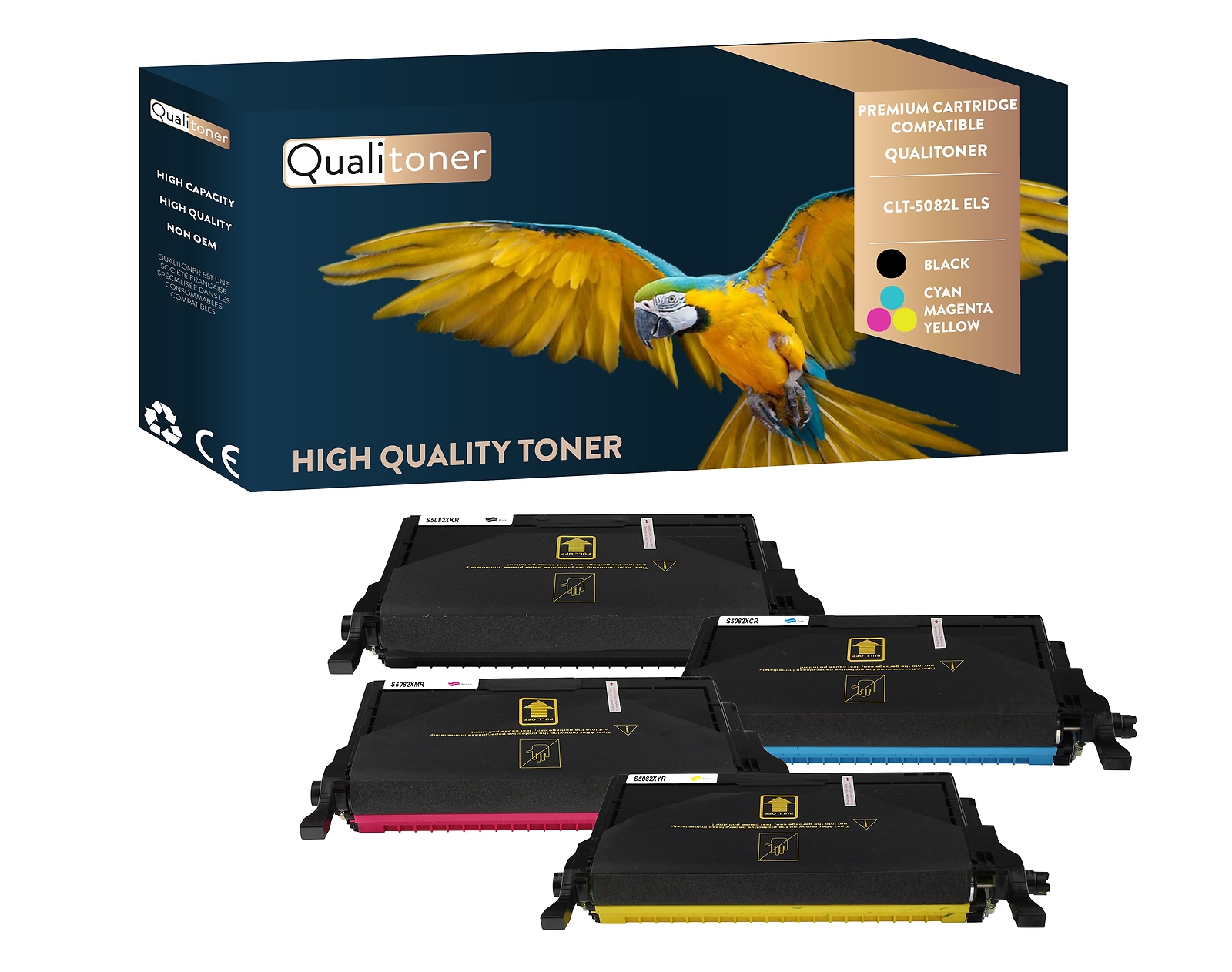 Pack toners Samsung CLT-5082L compatible pour tous vos dossiers professionnels en agence