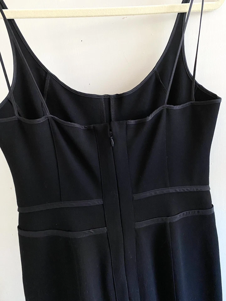 Vestido de cóctel Narciso Rodriguez negro mezcla jersey ceñido al cuerpo talla IT 44 US 8 Foto 3 de 4