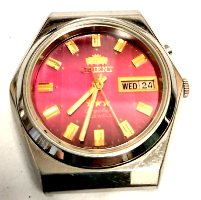 Vintage Orient Crystal 21 jewels Mechanical Automatic red Vintage Orient Crystal 21 jewels Mechanical Automatic red