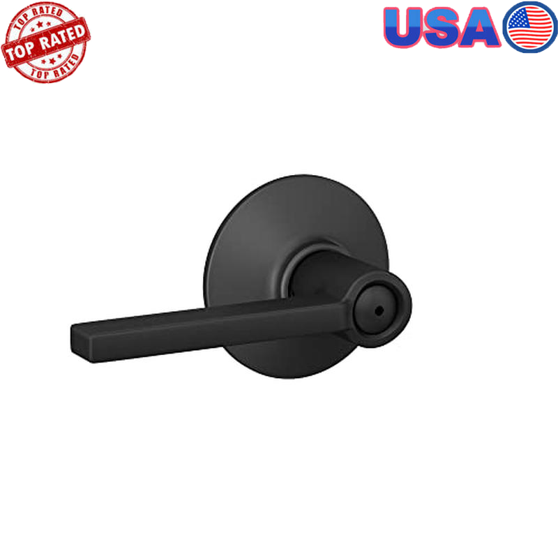 Privacy Door Lever Bedroom Bathroom Push Button Easy Install Durable Locking New-image