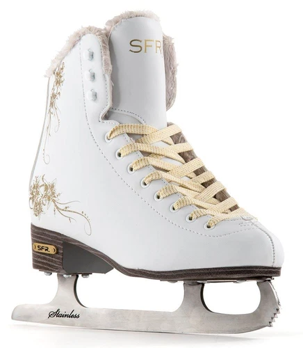 SFR Glitra Ice Skates - White - BOYS/GIRLS/WOMENS/MENS