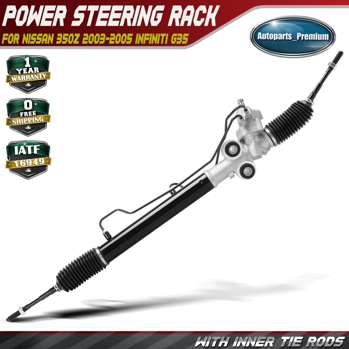 2003-2005 Nissan 350Z Infiniti G35 Power Steering Rack and Pinion