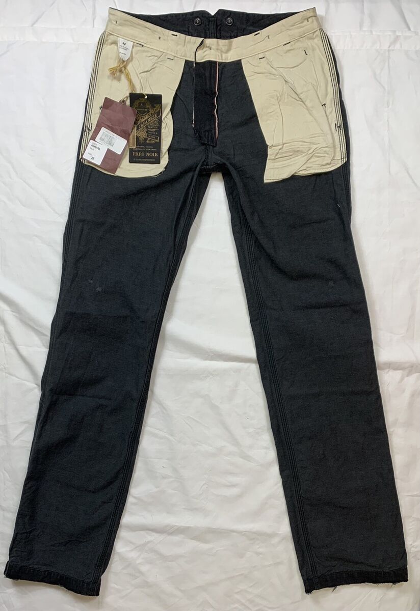 NEW PRPS NOIR Japanese Original Jeans Selvedge 32 (33) x 35 NEW PRPS NOIR Japanese Original Jeans Selvedge 32 (33) x 35