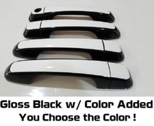 Custom Black and Color Door Handle Overlays 2...