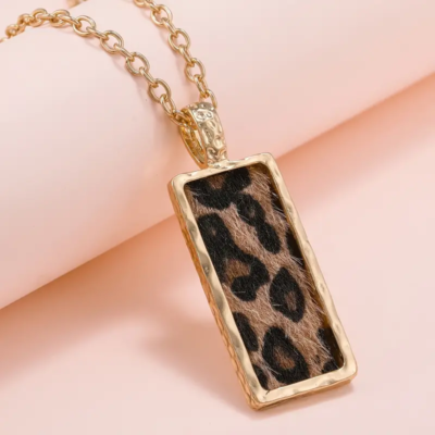 Leather Bracelet Walmart Fashion Necklaces Cheetah Earrings  display picture 3