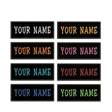 Custom Your Name Patch Embroidered Iron-On Applique Motorcycle Veteran Tactical