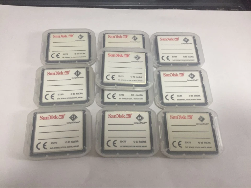 10PCS   64MB  Sandisk  Compact Flash Card  64MB CF Memory card  SDCFB/SDCFJ - Image 2 of 2