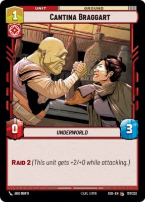 x3 Cantina Braggart - Foil C Star Wars Spark of Rebellion M/NM