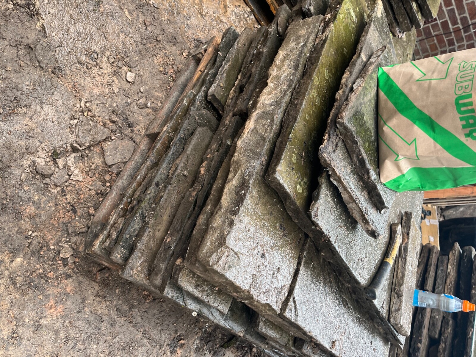 Reclaimed york stone paving flags eBay