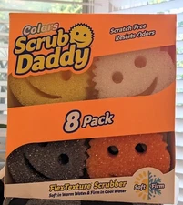 Scrub Daddy Colors 8 Pack, Flexible