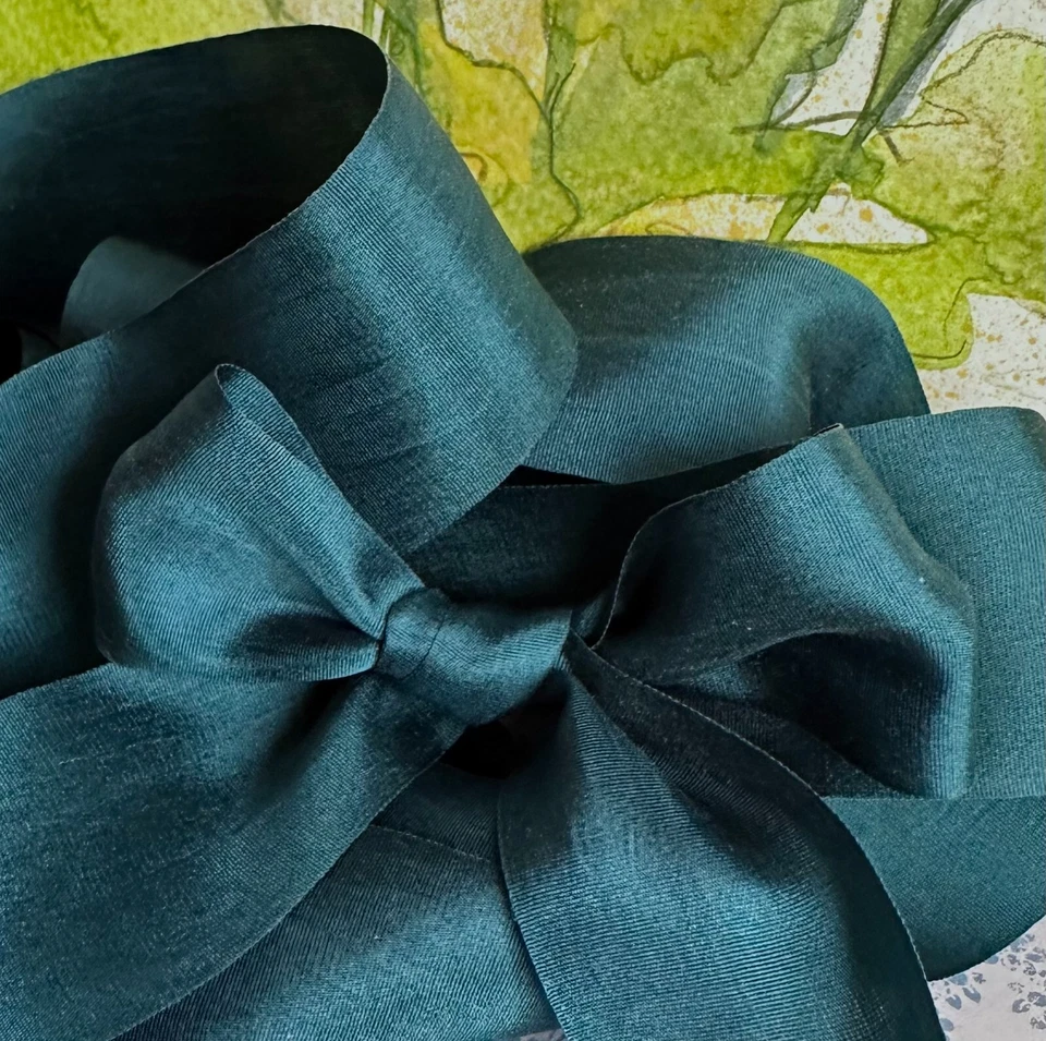 Cinta de seda de 1 yarda de 1,25" de ancho elige tu(s) color(es) de 35 colores VER VIDEO AHORA Foto 4 de 4