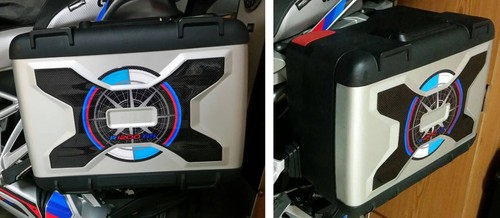 Autocollants 3D Réservoir Moto - Compatible BMW R 1300 GS Triple Black - Carbone