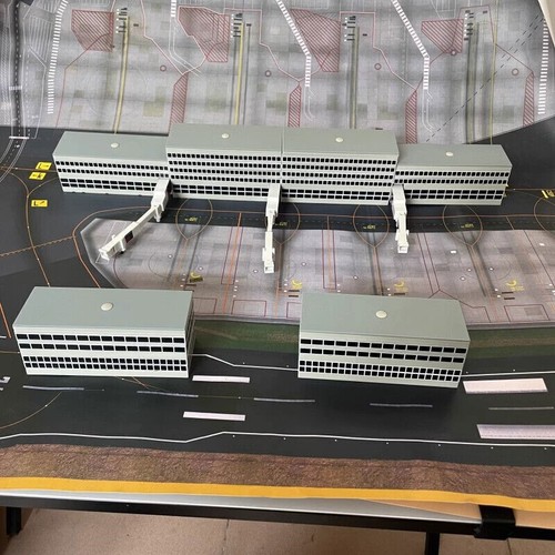 1/400 Airport Terminal Building Air Bridge DIY Model Scene Ornament Gift Toy New - Picture 4 of 40