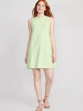 Old Navy Women's Small ~ Green Sleeveless Vintage A-Line Mini Shift Dress NWT