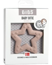 Bibs Baby Bitie Teether/Teething Toys/100 BPA, PVC  Phthalate Free- Blush Star