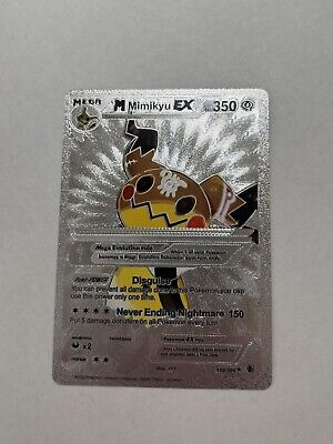 Mega M Mimikyu Ex Silver Foil Fan Art Display Card Hp350 NM Mega M Mimikyu Ex Silver Foil Fan Art Display Card Hp350 NM