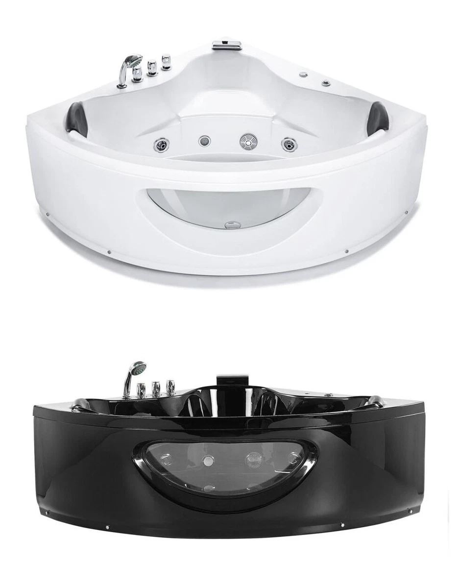 Baignoire Balnéo Coin Noir Double Avec LED Et 15 Jets – Supply24 Palermo (neuf)