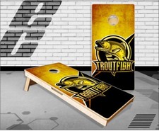 Trout Fish Cornhole Boards Bean Bag Toss Game