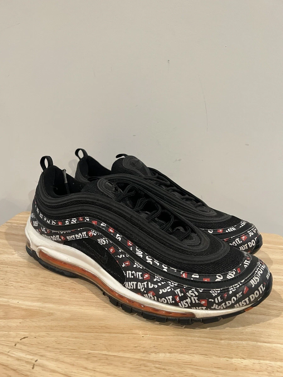 Península Tubería melón Men's Size 13 Nike Air Max 97' Just Do It Black /Orange/White AT8437-001 |  eBay