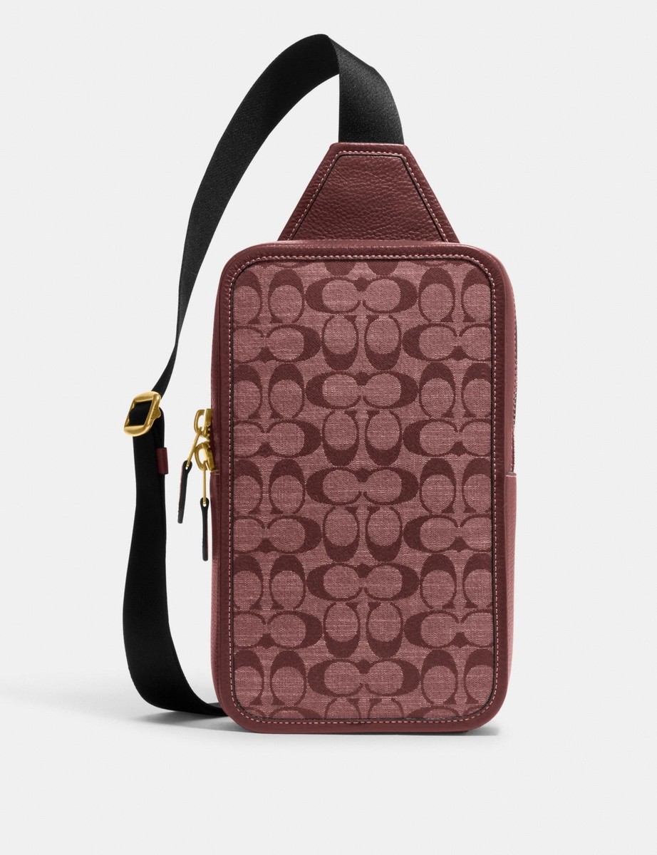coach chambray backpack Coach Sullivan Pack In Signature Chambray Backpack ~NWT~ CG993 Wine